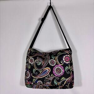 Vera Bradley Multicolor Paisley Fold-over Laptop Book Shoulder Bag Bin4